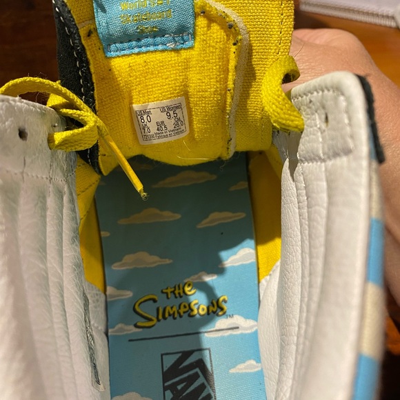 Vintage Vans high top shoes, Simpsons collection, men’s size 8 - Picture 2 of 6